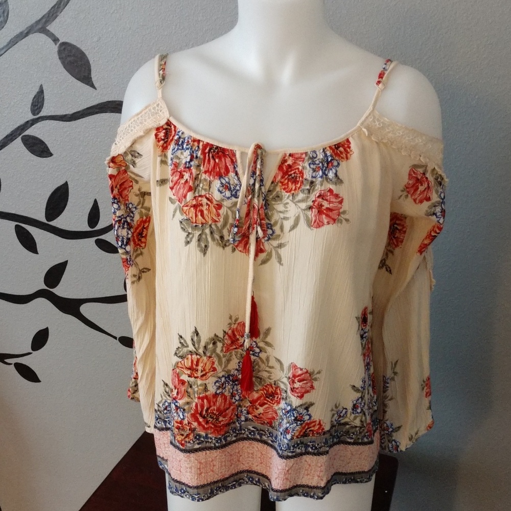 Angie Boho Off-The-Shoulder Top